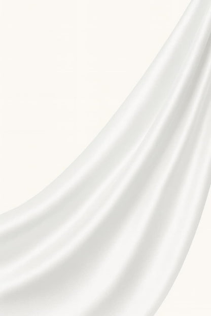 Voile en satin de soie - Blanc